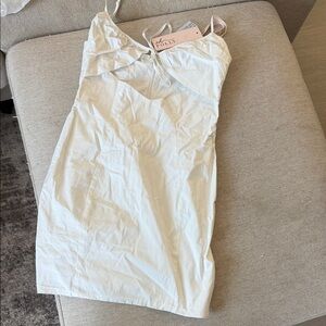 Oh Polly Ivory Spaghetti Strap Dress